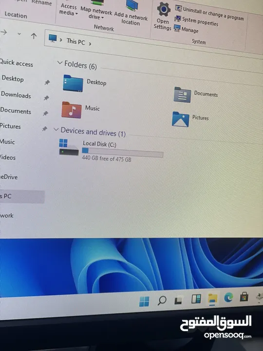 كمبيوتر جيل عاشر Core i5 شاشة كبيره 24 انش افضل سعر بسوق
