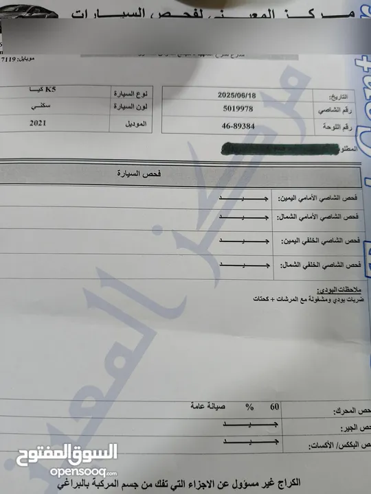 كيا K5 موديل 2021