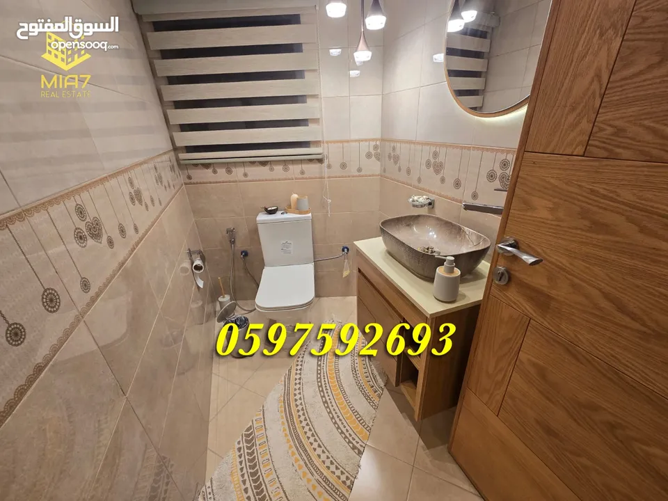 شقة طابقية جاهزة مفتاح للبيع البيرة قرب الهاشمية  مساحة كلية 200 م " 181 م صافي"