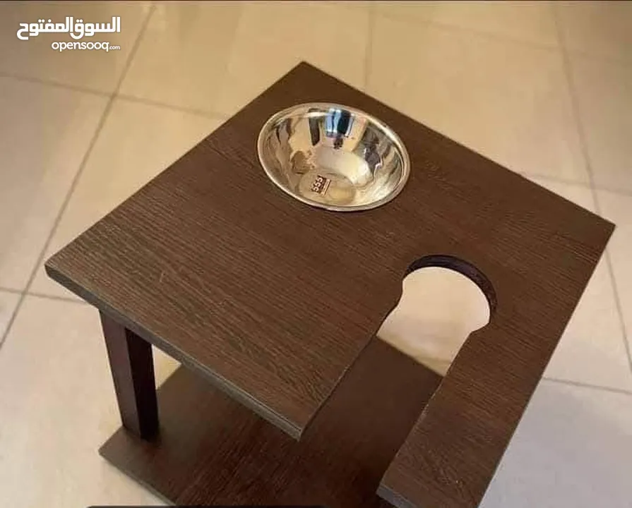 طاولة ارجيلة مع صحن او بدون صحن