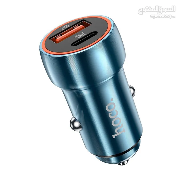 Hoco Car charger 20w with USB-A  شاحن سيارة 12-24 فولت نوع اصلي و مكفول  3 شهور من المحل ليما موبايل