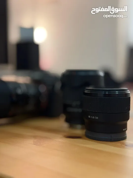 Sony A7iii with 3 lens