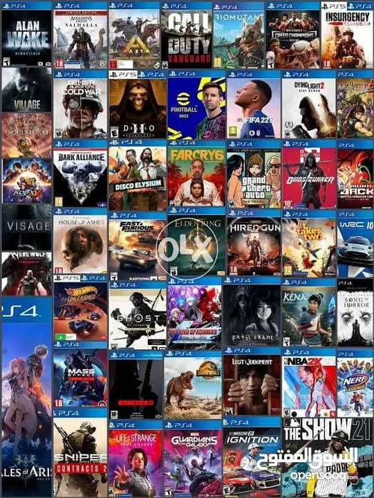 بلاستيشن 3 للبيع معدل وعليه 50 لعبه