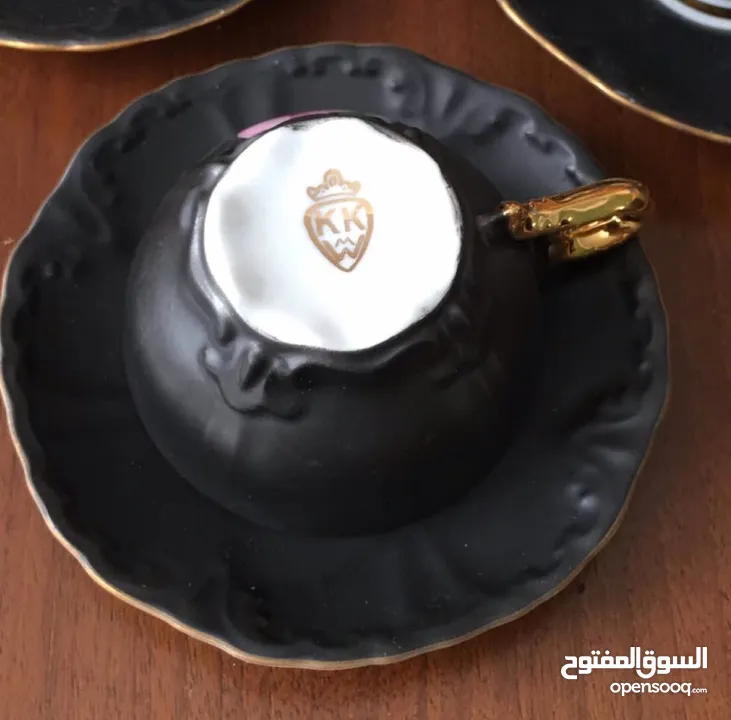 طقم قهوة ألماني قديم، أنيق جدًا وفريد من نوعه  Vintage German coffee set, very elegant and unique