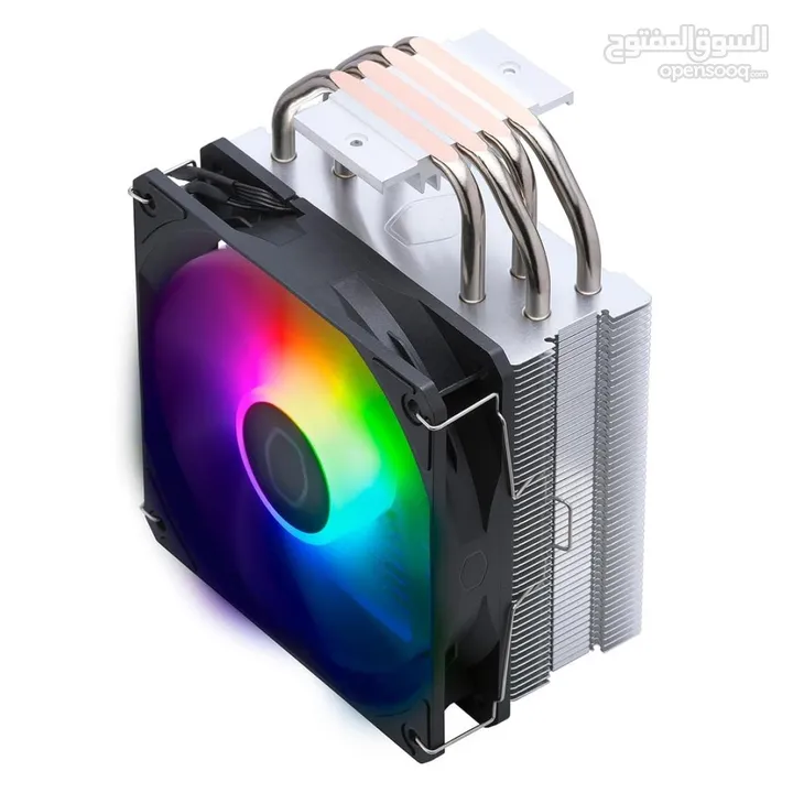 مبرد هوائي أصلي من كولر ماستر للمعالجات COOLER MASTER HYPER 212 SPECTRUM V3 ARGB INTEL LGA1700 - AMD