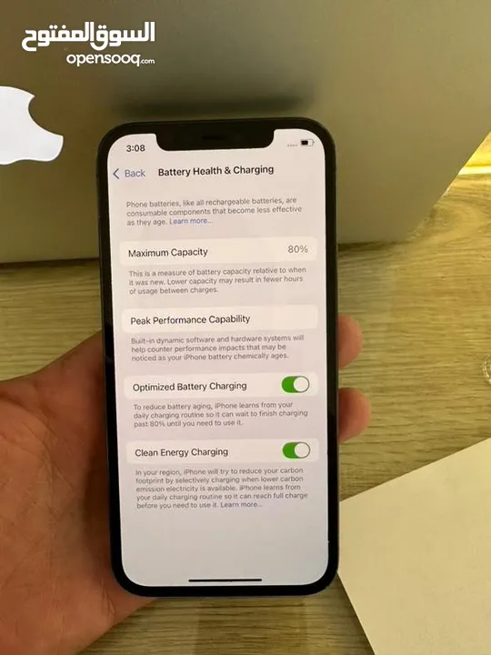 iphone 12pro.   128GB.    80% البطاريه