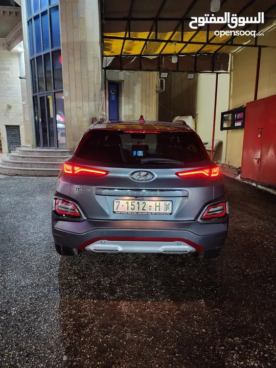 هيونداي كونا ايرون مان 2019 فل الفل رمادي مطفي 20 ألف كم - فحص ممتاز