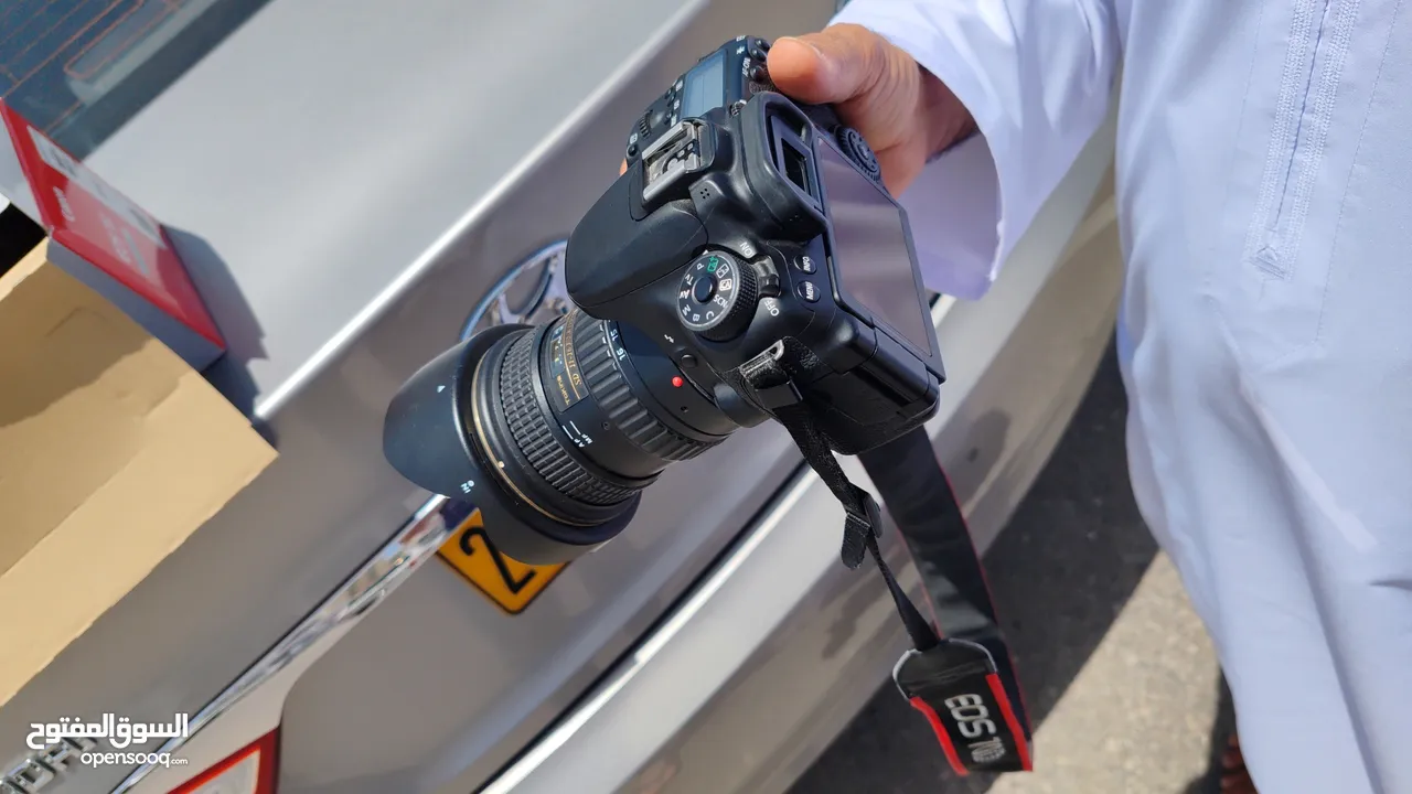 كاميرا تصوير احترافية نوع 70d مع عدسة الافضل للتصوير الطبيعة توكينا 11.16 mm