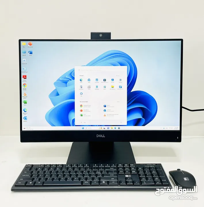 ‎ديل كمبيوتر مكتبية شاشة باللمس Dell AIO i5 8th Ram 8GB SSD 512 Touch