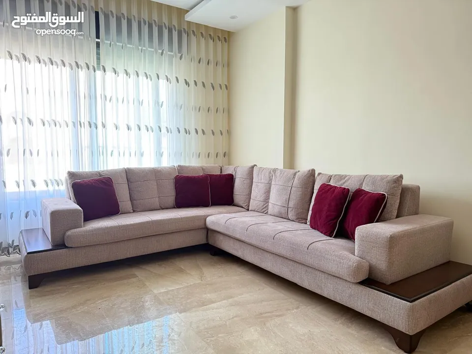 طقم كنب كورنر مع ثنائية