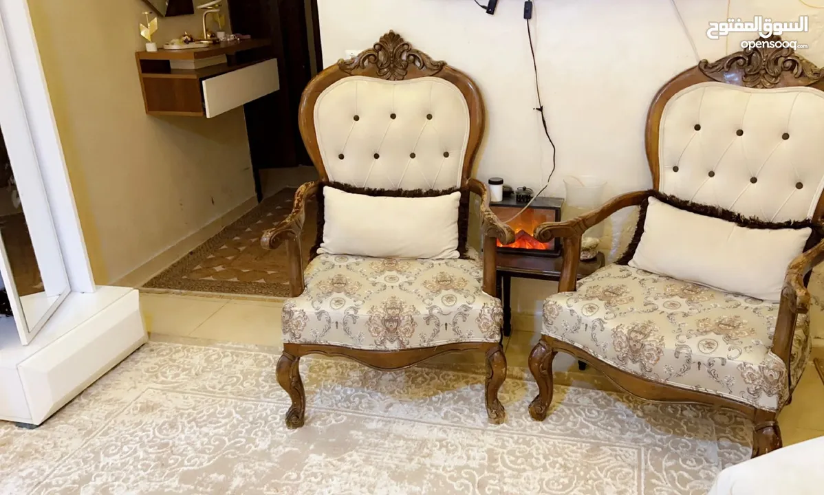 طقم كنب زان حفر دمياطي