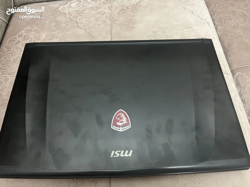 لاب توب قوي جيمنج و لتصميم msi للبيع او بدل