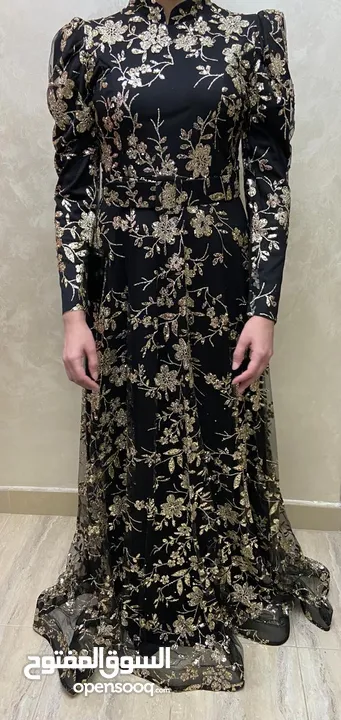 فستان طويل محجبات سهره/ أعراس/ خطبه