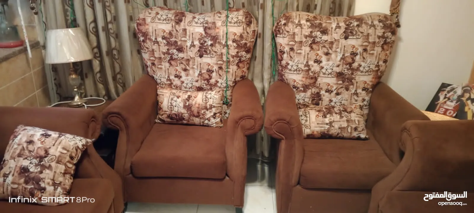 كنب شبة جديد مع البرادي