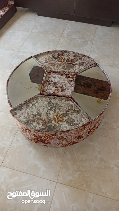 طاولة غرفة جلوس اربع حركات
