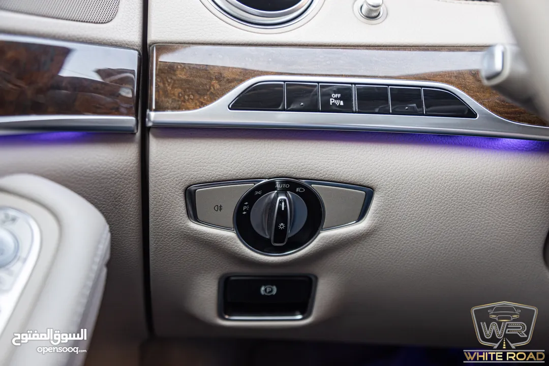 Mercedes S400 2015   السيارة وارد الشركة و قطعت مسافة 111,000 كيلو متر