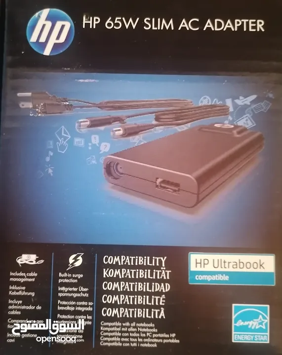 شاحن لابتوب Hp أصلي مع مخرج USB للبيع