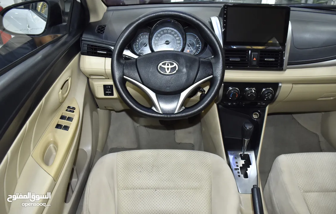 Toyota Yaris ( 2015 Model ) in White Color GCC Specs