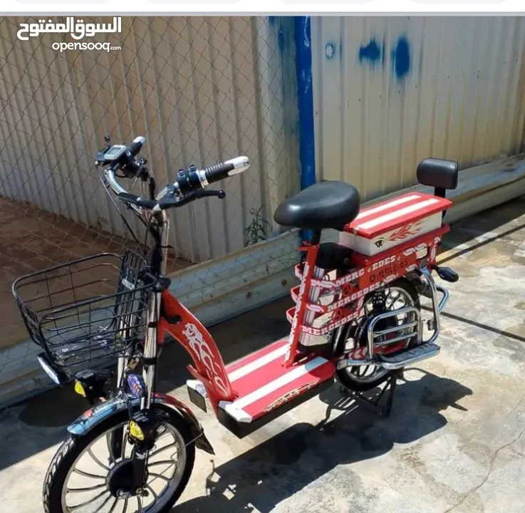 دراجة كهربا بطارية 60/15 استعمال 4 شهور بحال الوكالة