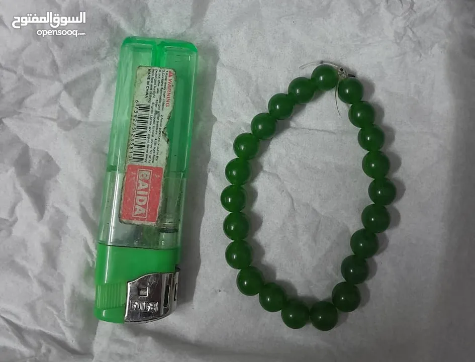 حجر الجاد سواره 22 خرزه من حجر الجاد