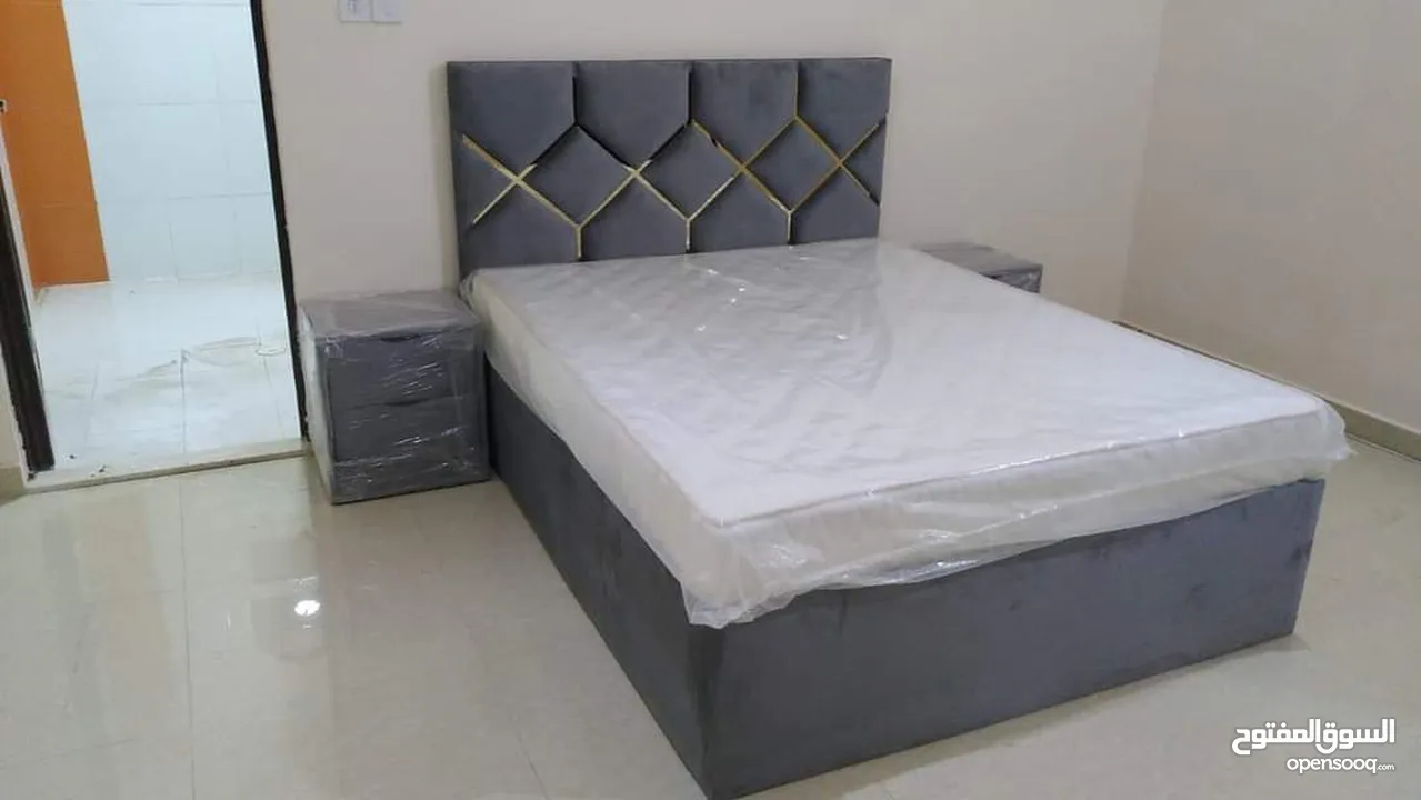 Brand New Single velvet Bed With Mattress in 250 only Limited Time Offer