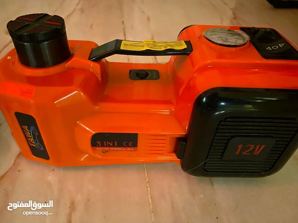 جيك كهربائي 3 في 1 electric jack 3 in 1