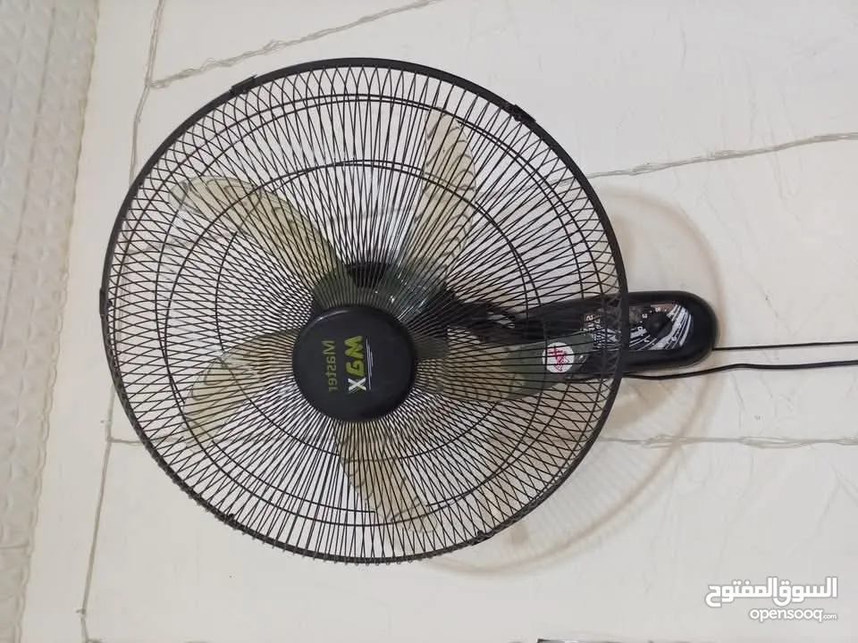 مروحتين حائط عدد 2