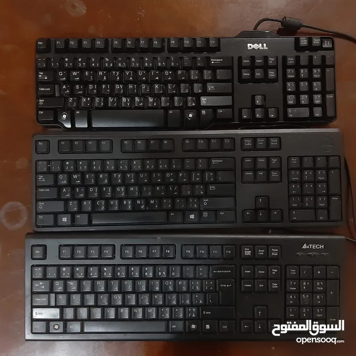 Two Dell PC ,with 3 Keyboards and 3 Mouse and 1 Dell Moniter