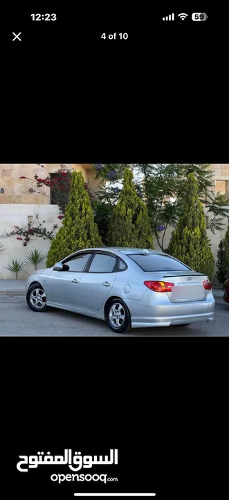 هونداي افانتي hd  2009 لون سلفر متاليك جير عادي بحال ممتازة للبيع