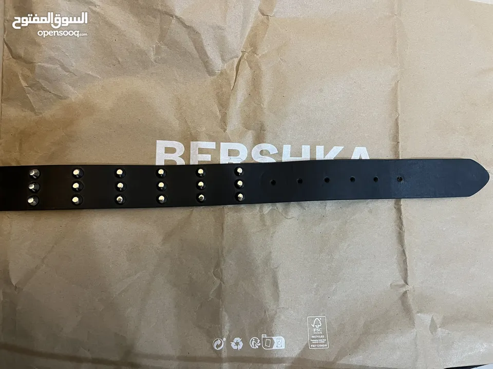 Bershka Black Studded Belt – Like New 34’