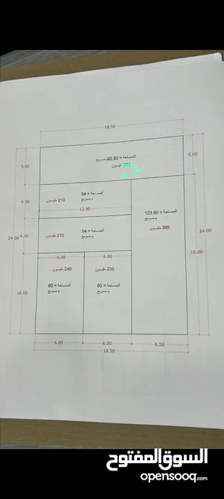 قطع اراضي للبيع حسب الخارطة العامرية