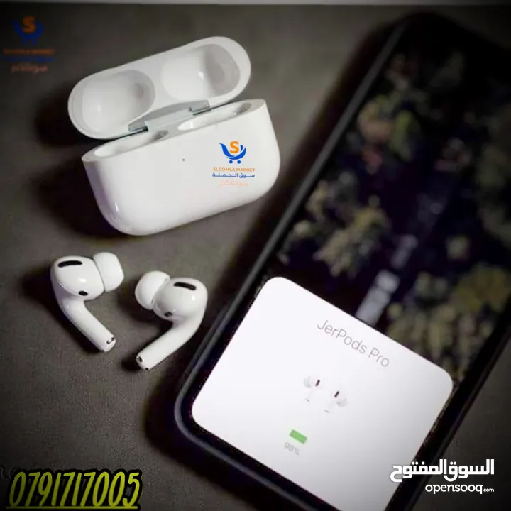 ايربودز برو 2 وارد امريكي عزل الضوضاء جوده صوت السماعات 100% عدد 2 مايك