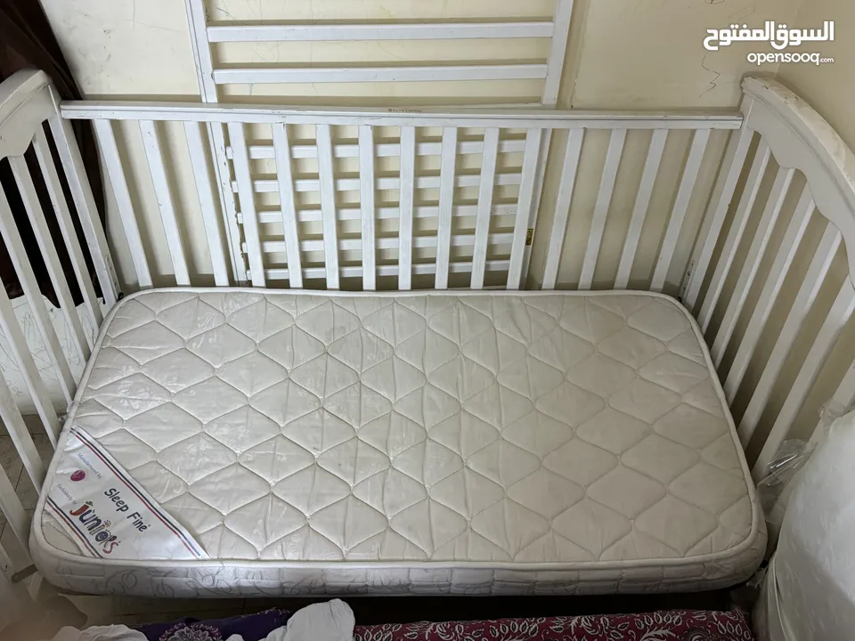 juniors Baby Cot with mattress excellent condition
