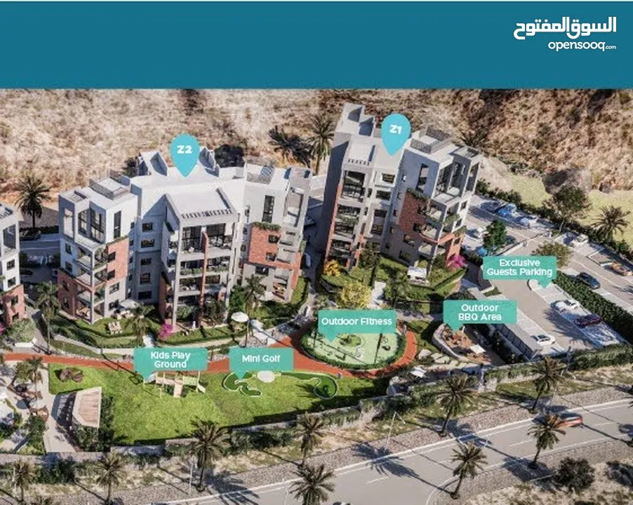 3 BR Loft Apartment with Sea View in Muscat Bay – Freehold