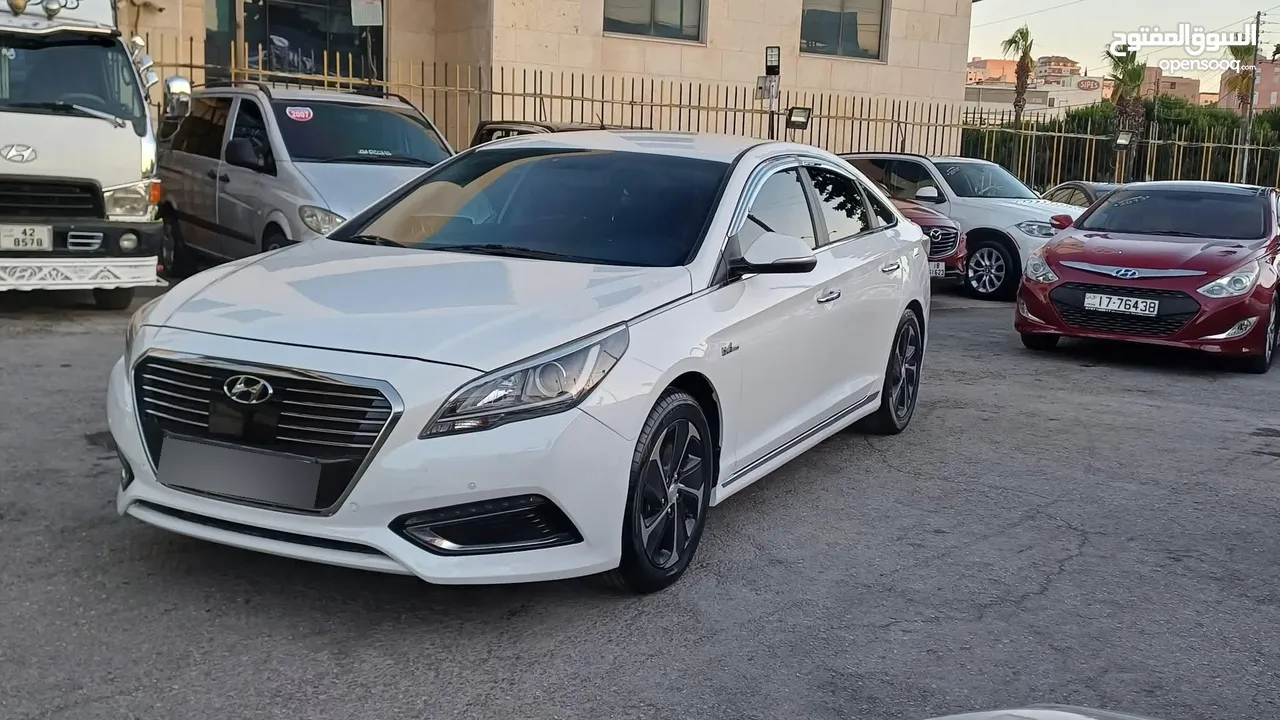 هونداي سوناتا موديل 2017 فحص كامل للبيع بالتقسيط بدفعه 2500 دينار والباقي اقساط شهريه