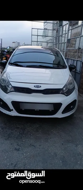 Kia Rio 2012  خاليه من الضربات  متور 1400 ديزل  تيربو جير متور هيئه ميه الميه