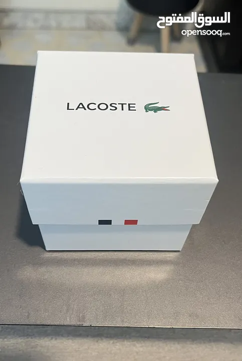 ساعة Lacoste for women جديدة لون فضي فخمة جداً