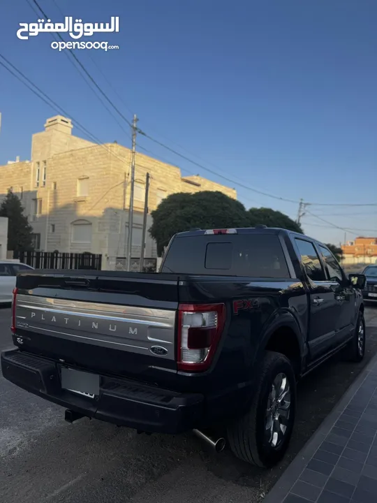 ford f150 platinum 2022 hybrid 3500 cc powerboost  بلاتينيوم لون كحلي و داخلية مميزة لون كاميل