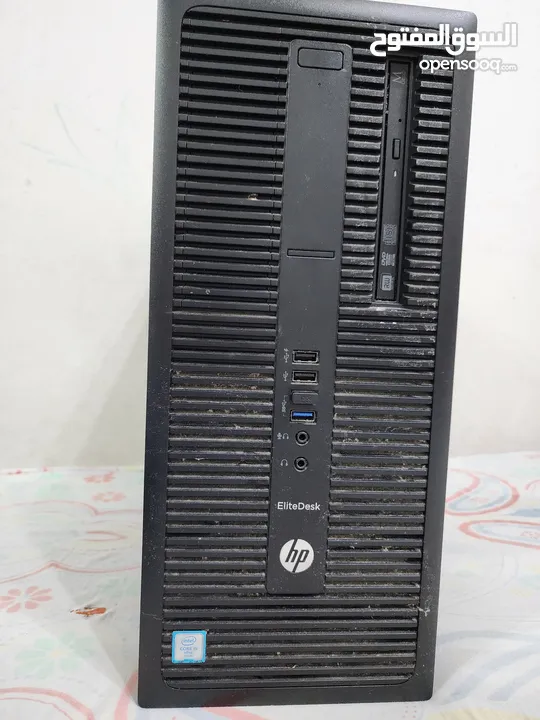 HP ELITEDESK TOWER DESKTOP WITH SCREEN