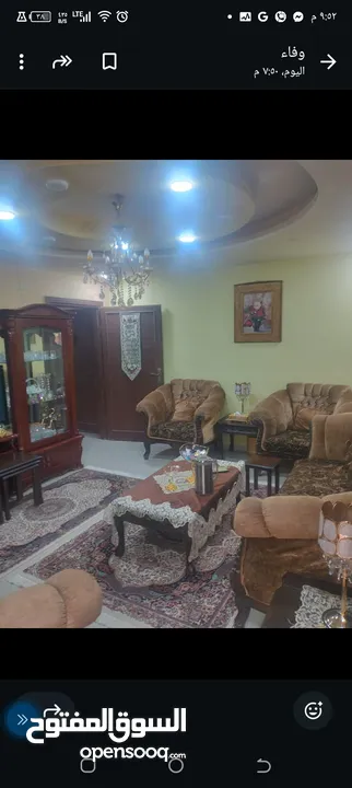 شقة طابق ارضي درج طلوع اول فني مساحة 163متر مربع مع مساحة خارجية واسعة مساحة 70 متر مربع تشطيب سوبر