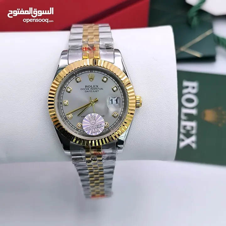 ساعات رولكس هاي كوالتي جميع الاصدارات جوده عاليه جدا استالس استيل ومتوفر جميع الماركات مع المرفقات