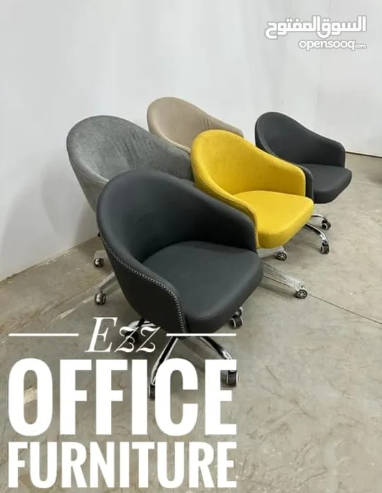 كراسي مكتب وكراسي استقبال بأحدث التصميمات من شركة ezz office furniture