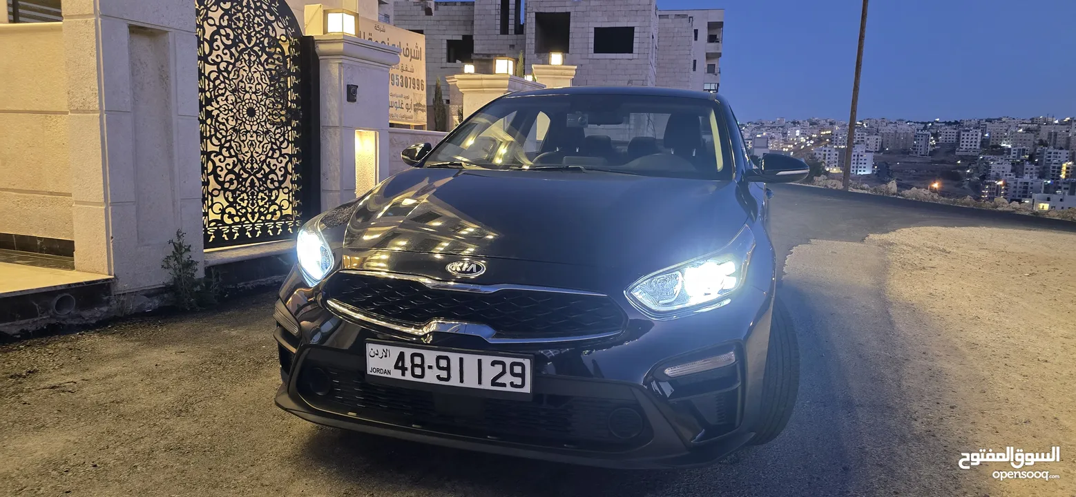 Kia K3 2019 لون اسود ميتلك مميز فل كامل فحص كامل ولا ملاحظة