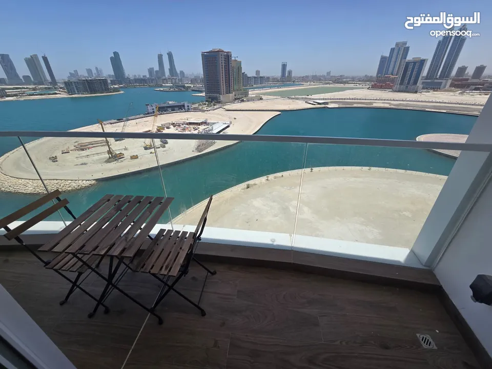 Studio for rent furnished including electricity in Seef (water garden) Spiral Orchid Residence Tower