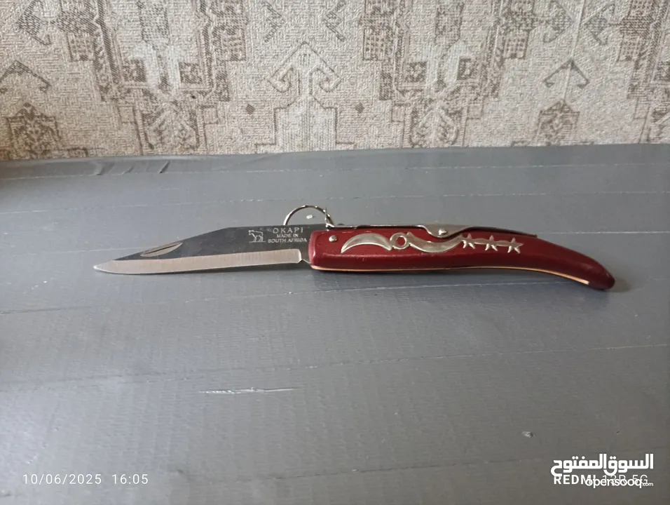 سكين مطويه اوكابي  افريقي درجه اولى حاده جدآ