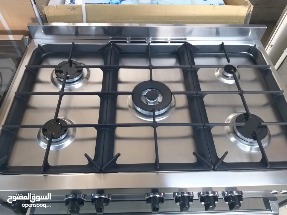 غاز إيطالي نوع بومباني 90 سم منصب سكب مع شعله استانلس استيل مكفول