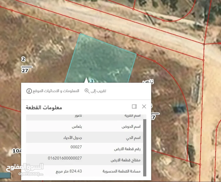 قطعتين ارض في ناعور