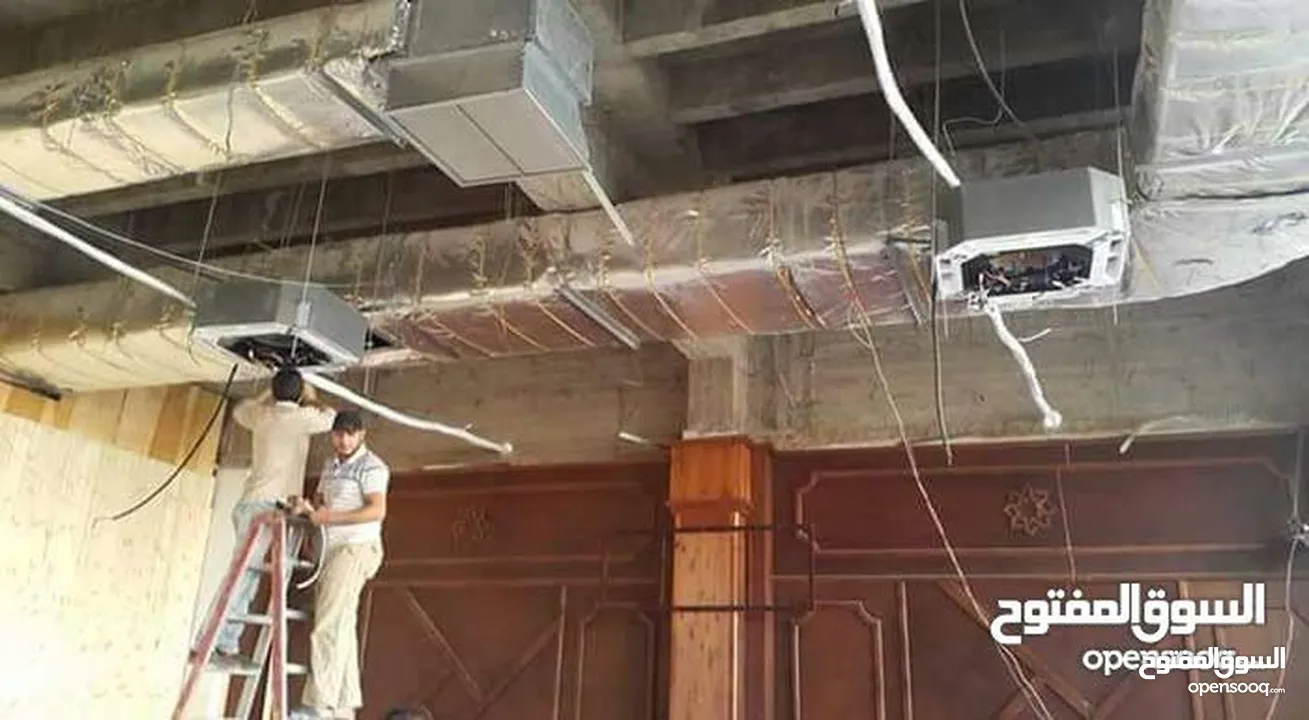تنفيذ كافه أعمال صيانه المكيفات فك نقل تركيب شحن غاز و تأسيس لجميع انواع المكيفات