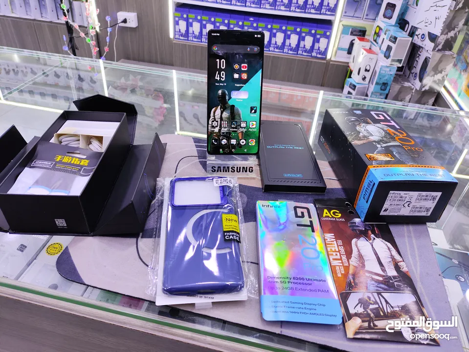 ابو 120 فريم وكالة موجود  INFINIX  GT 20 PRO جيجا 256 رام 24 معه كامل اغراضو الاصلية متوفر توصيل