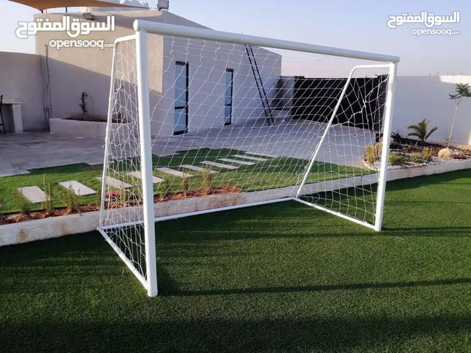 مرمى كرة القدم حديد خماسي 3 متر في 2 متر مع شبك كامل جديد - (213839190) |  OpenSooq
